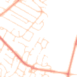 Daytime road noise heatmap for LE7 2DJ