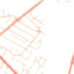 Daytime road noise heatmap for LE7 2EH