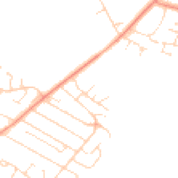 Daytime road noise heatmap for LE7 2FL