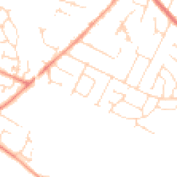 Daytime road noise heatmap for LE7 2JE