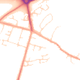 Daytime road noise heatmap for LE7 3AE