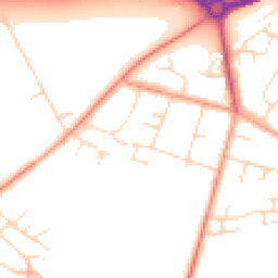 Daytime road noise heatmap for LE7 3DU