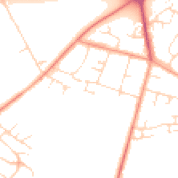 Daytime road noise heatmap for LE7 3DW