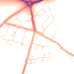 Daytime road noise heatmap for LE7 3FG