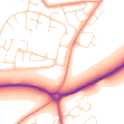 Daytime road noise heatmap for LE7 3QR