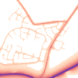 Daytime road noise heatmap for LE7 3QS