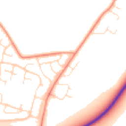 Daytime road noise heatmap for LE7 3QT