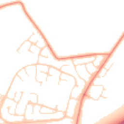 Daytime road noise heatmap for LE7 3QY