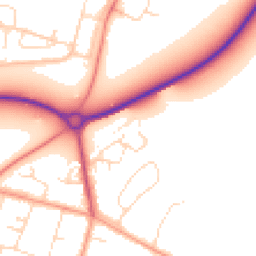 Daytime road noise heatmap for LE7 3UL