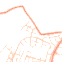 Daytime road noise heatmap for LE7 3WU