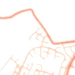 Daytime road noise heatmap for LE7 3WY
