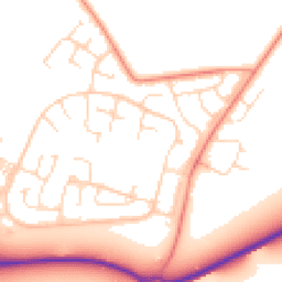 Daytime road noise heatmap for LE7 3XW