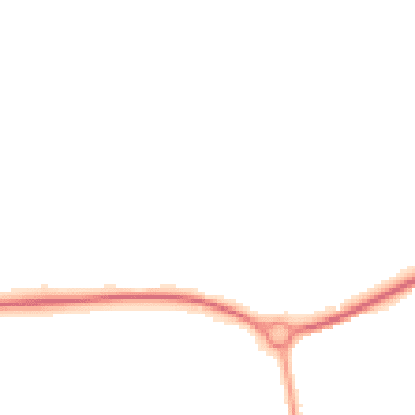 Night-time road noise heatmap for LE7 3ZJ