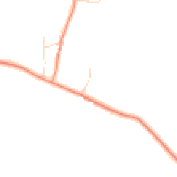 Daytime road noise heatmap for LE7 4AH
