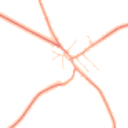 Daytime road noise heatmap for LE7 4UA