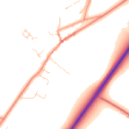 Daytime road noise heatmap for LE7 4YJ