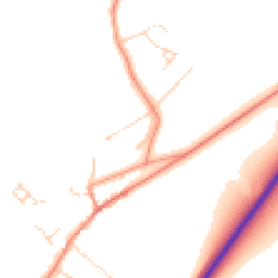 Daytime road noise heatmap for LE7 4YX