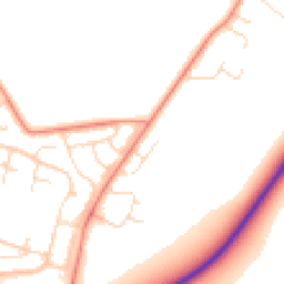 Daytime road noise heatmap for LE7 4ZG