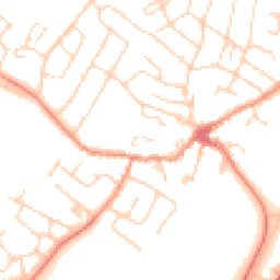 Daytime road noise heatmap for LE7 7AD