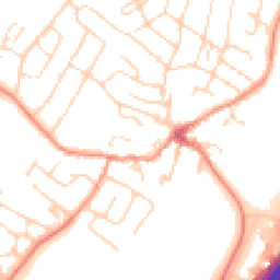 Daytime road noise heatmap for LE7 7AF