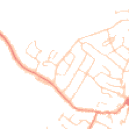Daytime road noise heatmap for LE7 7DF