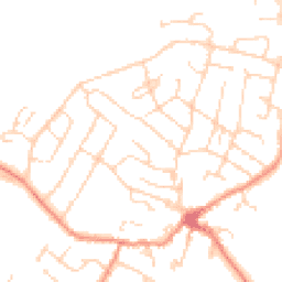 Daytime road noise heatmap for LE7 7DG