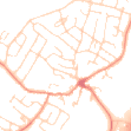Daytime road noise heatmap for LE7 7DT
