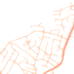 Daytime road noise heatmap for LE7 7EU
