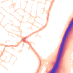 Daytime road noise heatmap for LE7 7EW