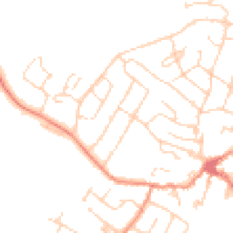 Daytime road noise heatmap for LE7 7FJ