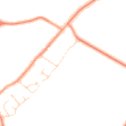 Daytime road noise heatmap for LE7 7GN