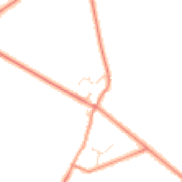 Daytime road noise heatmap for LE7 7JE