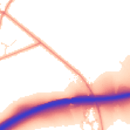 Daytime road noise heatmap for LE7 7JG