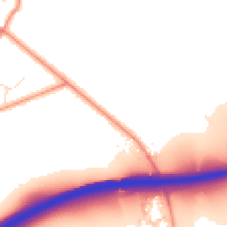 Daytime road noise heatmap for LE7 7JH