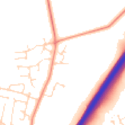 Daytime road noise heatmap for LE7 7JY