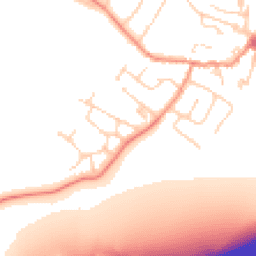 Daytime road noise heatmap for LE7 7LQ