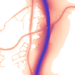 Daytime road noise heatmap for LE7 7NZ