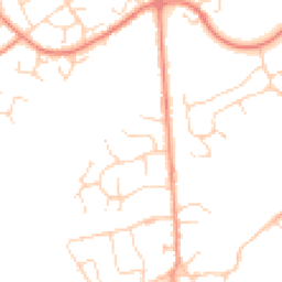 Daytime road noise heatmap for LE7 7RL