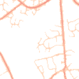 Daytime road noise heatmap for LE7 7RR