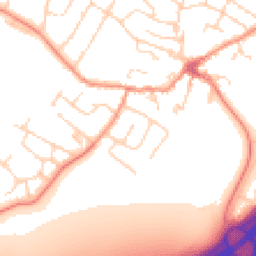 Daytime road noise heatmap for LE7 7TB