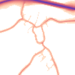 Daytime road noise heatmap for LE7 9AE