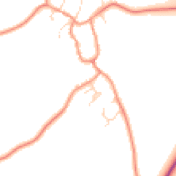 Daytime road noise heatmap for LE7 9AF