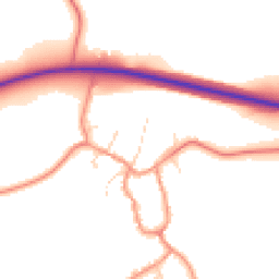 Daytime road noise heatmap for LE7 9AL