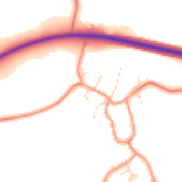 Daytime road noise heatmap for LE7 9AQ