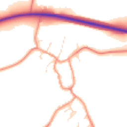 Daytime road noise heatmap for LE7 9AR