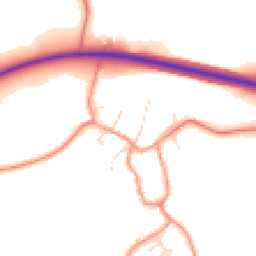 Daytime road noise heatmap for LE7 9AX