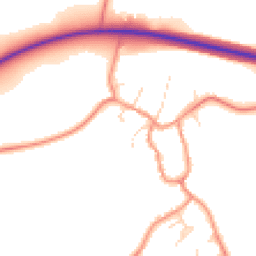 Daytime road noise heatmap for LE7 9AY