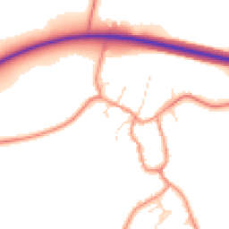 Daytime road noise heatmap for LE7 9BP