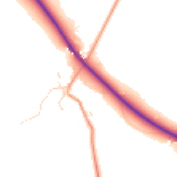 Daytime road noise heatmap for LE7 9BS
