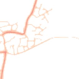 Daytime road noise heatmap for LE7 9FX